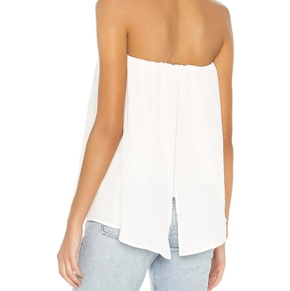 Krisa Split Back Strapless Top Cream S - Picture 7 of 7